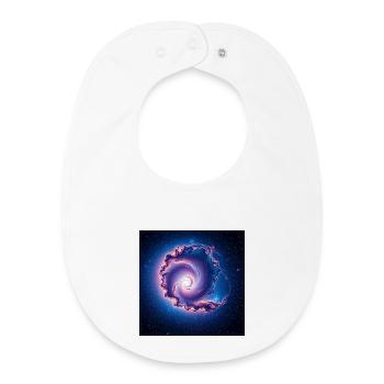 Spiral of the Galaxy - Baby Organic Bib - white - Front