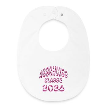 Graduating Class of 2026 Glanz - Baby Organic Bib - white - Front
