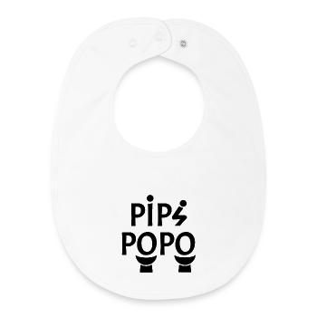 POPO! - Baby Organic Bib - white - Front