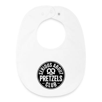 Brezel-Liebhaber Serious about Pretzels Bäcker - Baby Organic Lätzchen - Weiß - Vorne