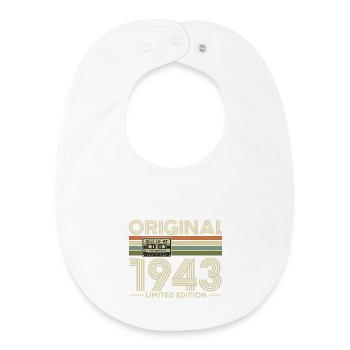 Original 1943 Limited Edition - Baby Organic Bib - white - Front