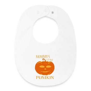 Halloween - Zombie - Horreur - Citrouille - Bavoir bébé bio - blanc - Devant
