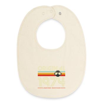 Originale Retro-Edition von 1974 - Baby Organic Lätzchen - Natur - Vorne