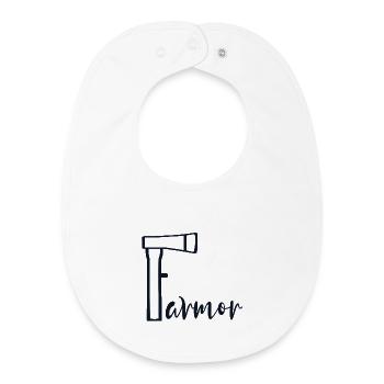 Grandma Axe - Baby Organic Bib - white - Front