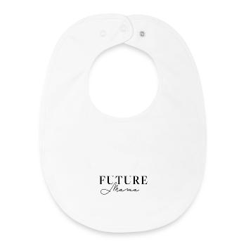 Future Mama Shirt – Annonce de grossesse - Bavoir bébé bio - blanc - Devant