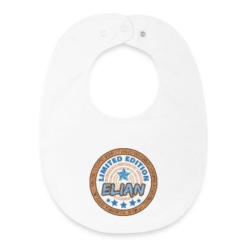 Dire Elian - Bavoir bébé bio - blanc - Devant