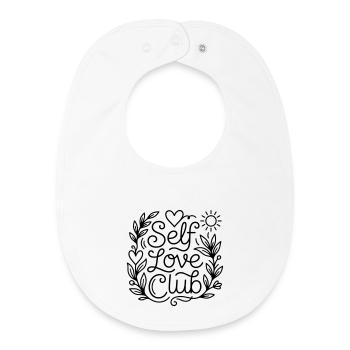L’amour de soi - Bavoir bébé bio - blanc - Devant