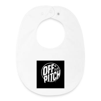 Off the Pitch Circle Logo - Baby Organic Lätzchen - Weiß - Vorne