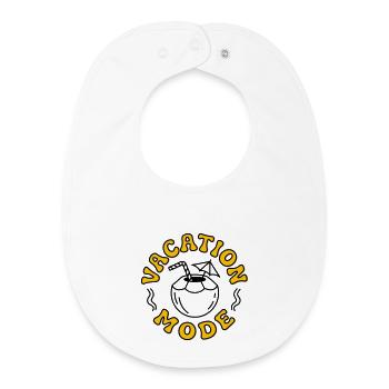 Vacation Mode - Baby Organic Bib - white - Front