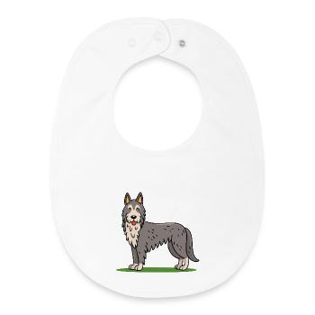 Irish Wolfhound (comic) - Baby Organic Bib - white - Front