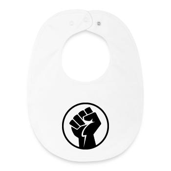 Faust Icon v.2 (Farbe änderbar) - Baby Organic Lätzchen - Weiß - Vorne