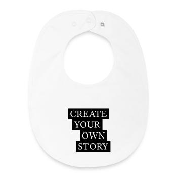 Create Your Own Story Statement - Baby Organic Lätzchen - Weiß - Vorne