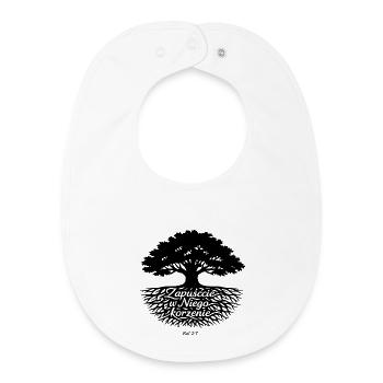 Vatertags-T-Shirt Wurzeln schlagen Kol 2 - Baby Organic Lätzchen - Weiß - Vorne
