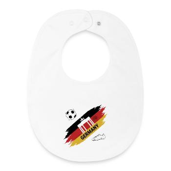 Allemagne Football Maillot Supporter Germany Socce - Bavoir bébé bio - blanc - Devant
