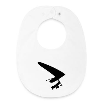Hang - glider - Baby Organic Bib - white - Front