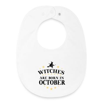 Witches Oktober - Baby Organic Lätzchen - Weiß - Vorne