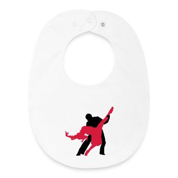 la danse de salon - Bavoir bébé bio - blanc - Devant