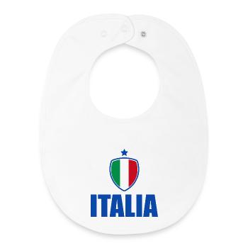 | ITALIA ITALIE | EURO - Bavoir bébé bio - blanc - Devant