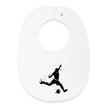 Fußball Spieler Explosion Team EM 2024 Symbol Fan - Baby Organic Lätzchen - Weiß - Vorne
