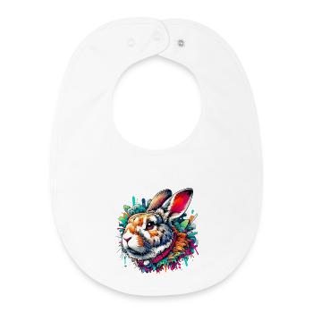 Rabbit - Baby Organic Bib - white - Front