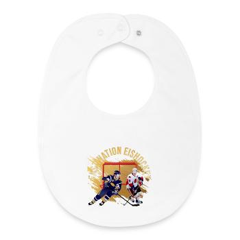Faszination Eishockey - Baby Organic Lätzchen - Weiß - Vorne