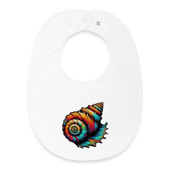 Shell - Baby Organic Bib - white - Front