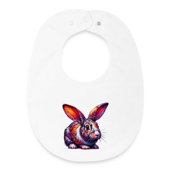 Rabbit - Baby Organic Bib - white - Front
