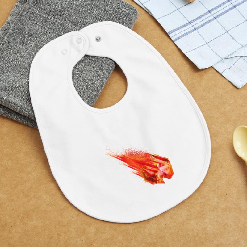 Astéroïde lumineux avec queue de feu - Conception de puissance Bavoir bébé bio