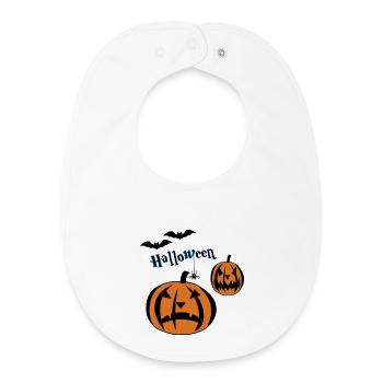 Halloween-- - Bavoir bébé bio - blanc - Devant