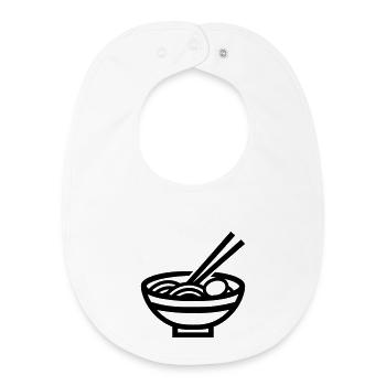 Ramen - Baby Organic Lätzchen - Weiß - Vorne