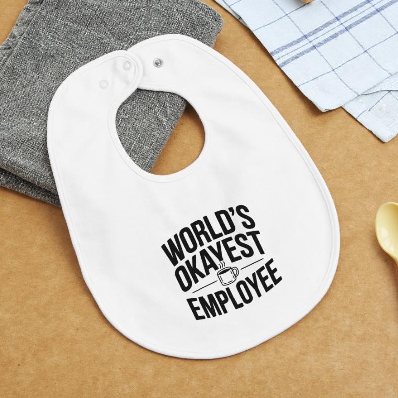 L’employé le plus correct du monde Bavoir bébé bio
