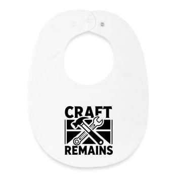 craft remains kraft bleibt - Baby Organic Lätzchen - Weiß - Vorne