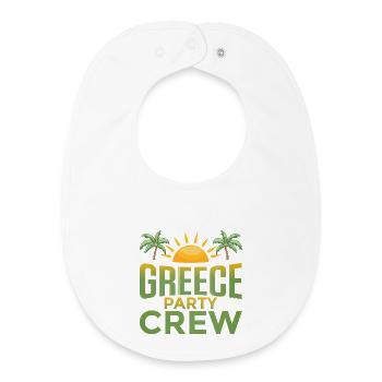 Équipe du parti grec - Bavoir bébé bio - blanc - Devant