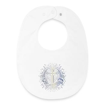 Divine Light - Baby Organic Bib - white - Front