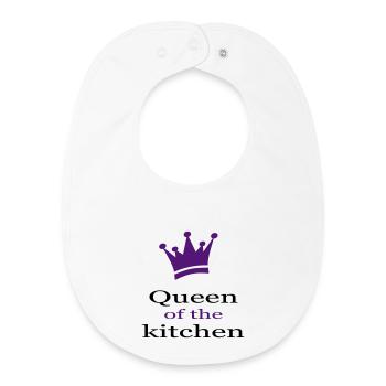 Tablier de cuisine amusant pour les femmes - Bavoir bébé bio - blanc - Devant