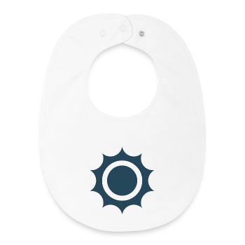 „Sonnenenergie – Saubere Zukunft“ - Baby Organic Lätzchen - Weiß - Vorne