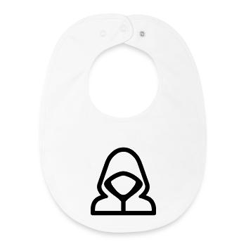 Hacker - Baby Organic Lätzchen - Weiß - Vorne