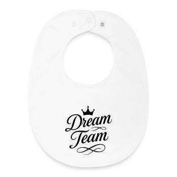 Dream Team - Baby Organic Lätzchen - Weiß - Vorne