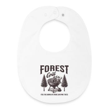 Forest Grill Holzaromen - Baby Organic Lätzchen - Weiß - Vorne