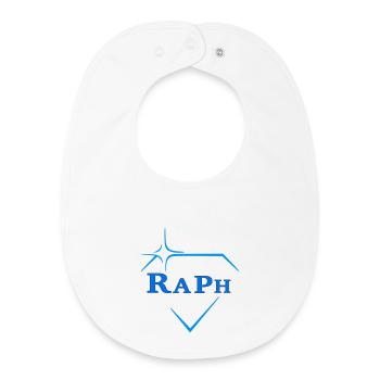 Raph - Bavoir bébé bio - blanc - Devant