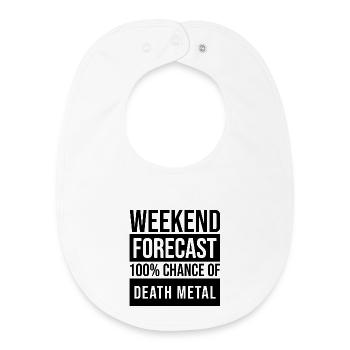 Death Metal - Baby Organic Bib - white - Front