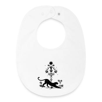 Cosmic Leopard Boho - Baby Organic Lätzchen - Weiß - Vorne