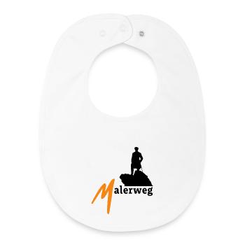 Malerweg Elbe Sandstone Mountains Saxon Switzerland - Baby Organic Bib - white - Front