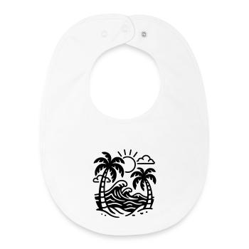 Urlaub - Baby Organic Lätzchen - Weiß - Vorne