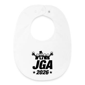 Bachelor party 2026 - Baby Organic Bib - white - Front