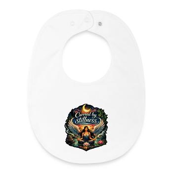 Carried by stillness - Baby Organic Bib - white - Front