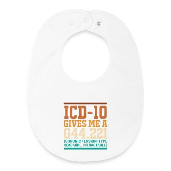 Programmeur médical - Bavoir bébé bio - blanc - Devant