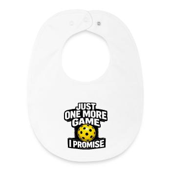 Nur noch ein Spiel, ich verspreche - Baby Organic Lätzchen - Weiß - Vorne
