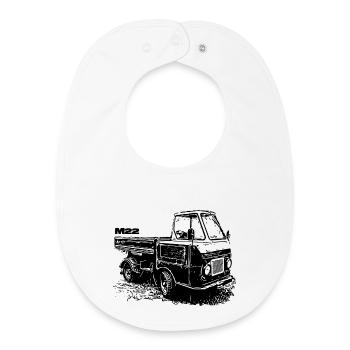 Multivoiture M22 - Bavoir bébé bio - blanc - Devant