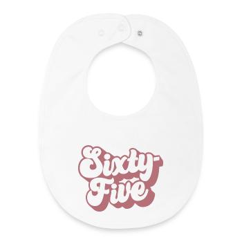 Sixty-five 65th Birthday Women Her 65 Years Old - Baby Organic Bib - white - Front